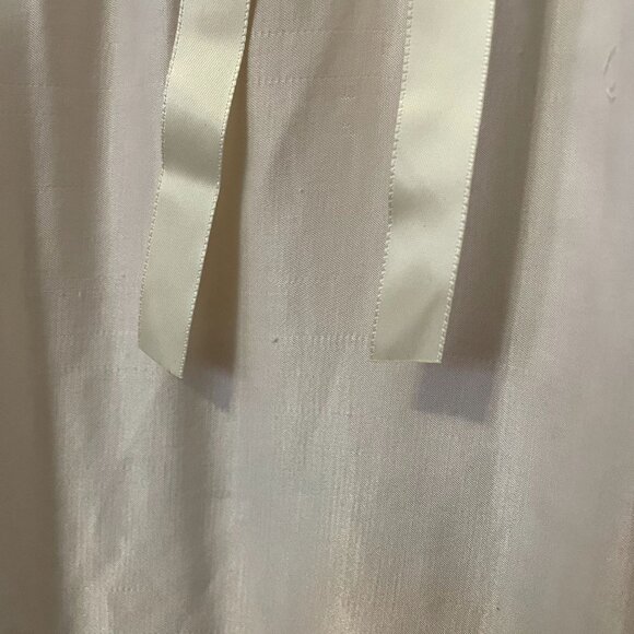 80s Vintage Miss Dior Light Pink Satin Balloon Sleeve Deep-V Midi Nightgown M - Picture 8 of 9